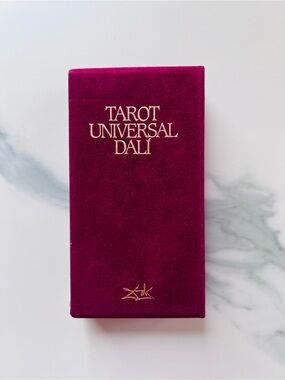 Tarot Universal Dalí 1984 Original Release in Scarlet Velvet Presentation Box